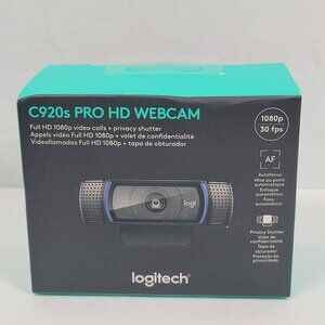 Logitech C920s Pro HD Webcam With Privacy Shutter Full HD 1080p NEW